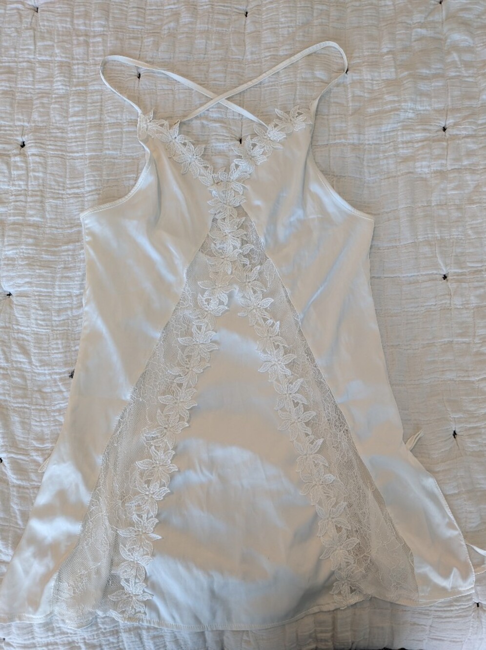 Women's Lace Satin Chemise